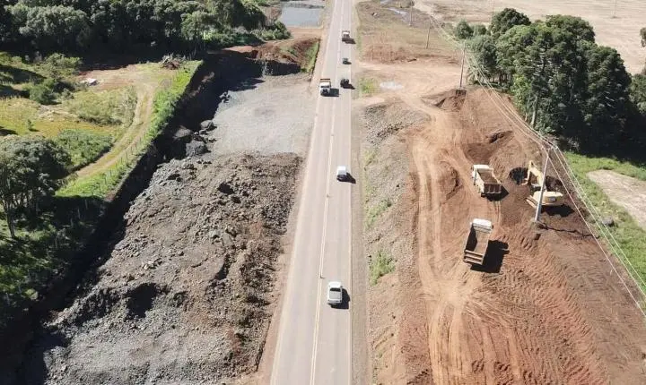 Bloqueio total na PRC-466 para detonação de rochas nesta quarta-feira