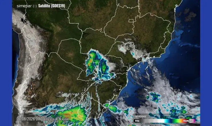 Ciclone extratropical coloca Paraná em alerta para temporais e ventos acima de 70 km/h