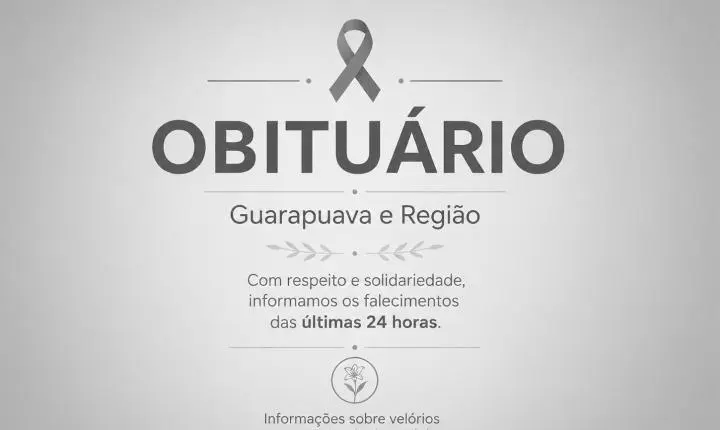Com respeito à memória | Obituário de Guarapuava