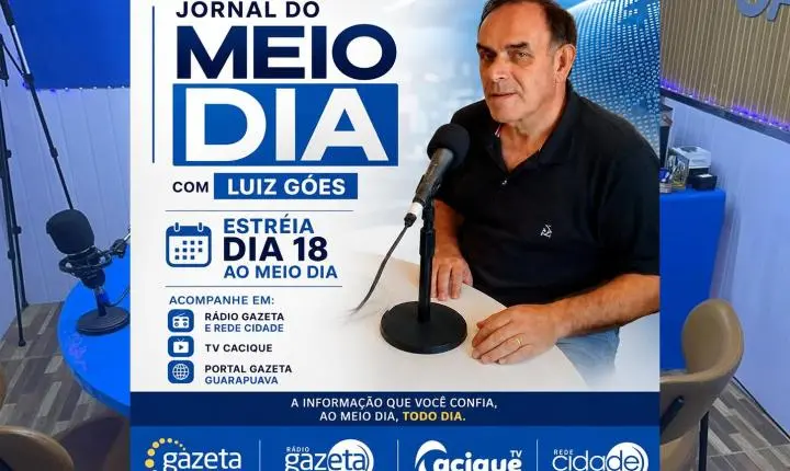 Estreia do Jornal do Meio-Dia marca nova fase da programação das emissoras da Central de Mídia Regional