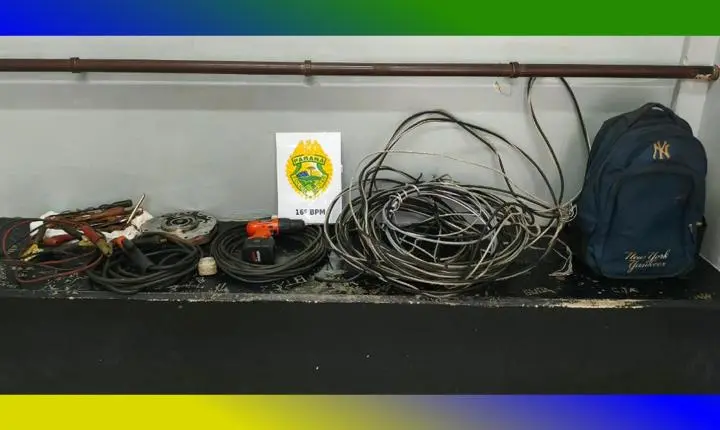 Homem é detido por furto em empresa de transportes no bairro Industrial