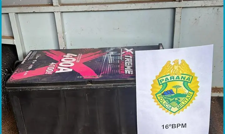 Homem é preso após furtar bateria de food truck em Foz do Jordão