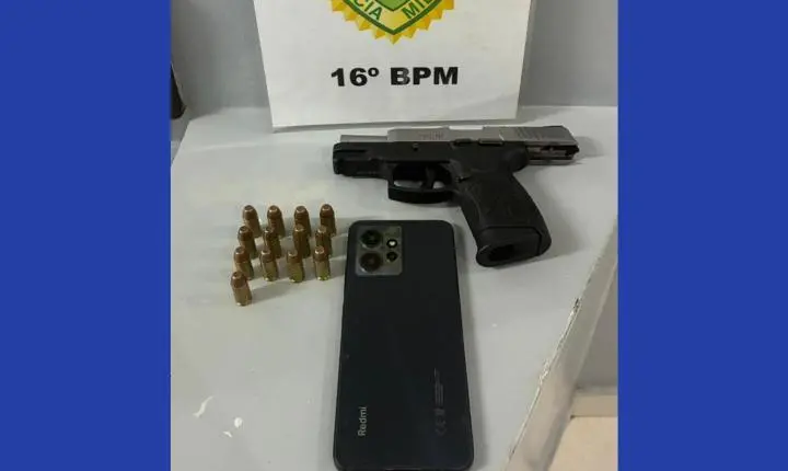 Homem é preso com arma restrita e carro clonado durante ação do Choque em Guarapuava