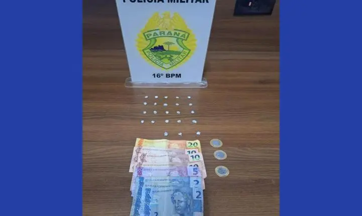 Homem é preso com pedras de crack prontas para venda no Centro de Guarapuava