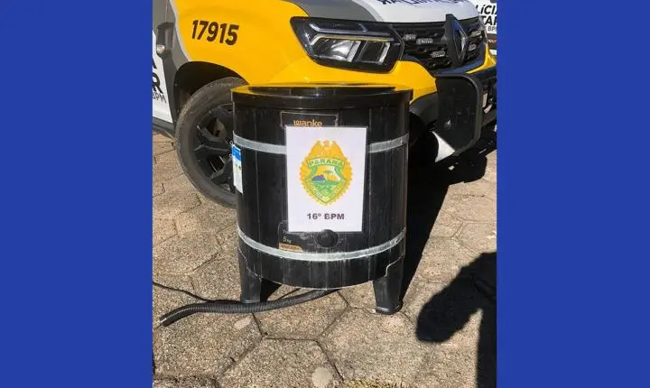 Máquina de lavar furtada de idosa é recuperada pela Polícia Militar em Guarapuava