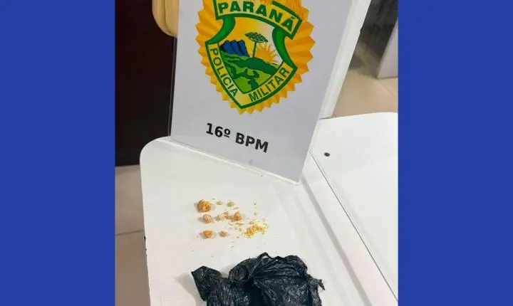 Mulher é presa por tráfico de drogas após esconder pedras de crack na região íntima em Guarapuava