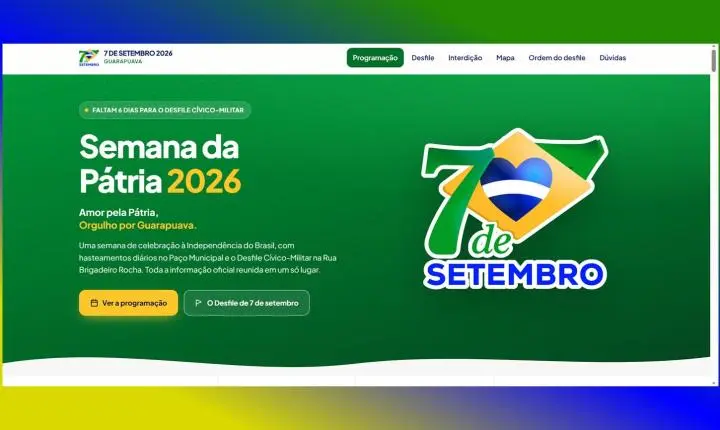 Página oficial do 7 de Setembro de Guarapuava já está no ar