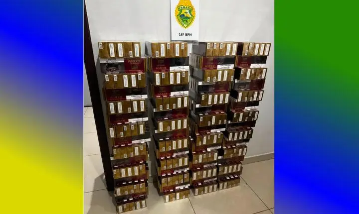 Polícia Militar apreende carga de cigarros contrabandeados avaliada em R$ 90 mil em Guarapuava