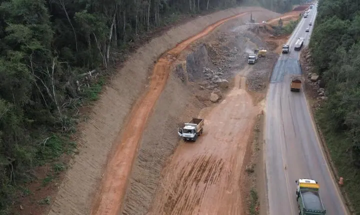 PRC-466 terá bloqueios em Turvo para detonação de rochas nesta quinta e sexta-feira